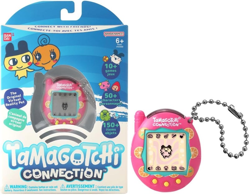 Ban Dai Tamagotchi Connection Citrus|Tamagotchi Original Cyber Pet 90s Adults and Kids Toy with Chain | Retro Virtual Pets are Great Boys and Girls Toys or Gifts for Ages 6+ - Image 2